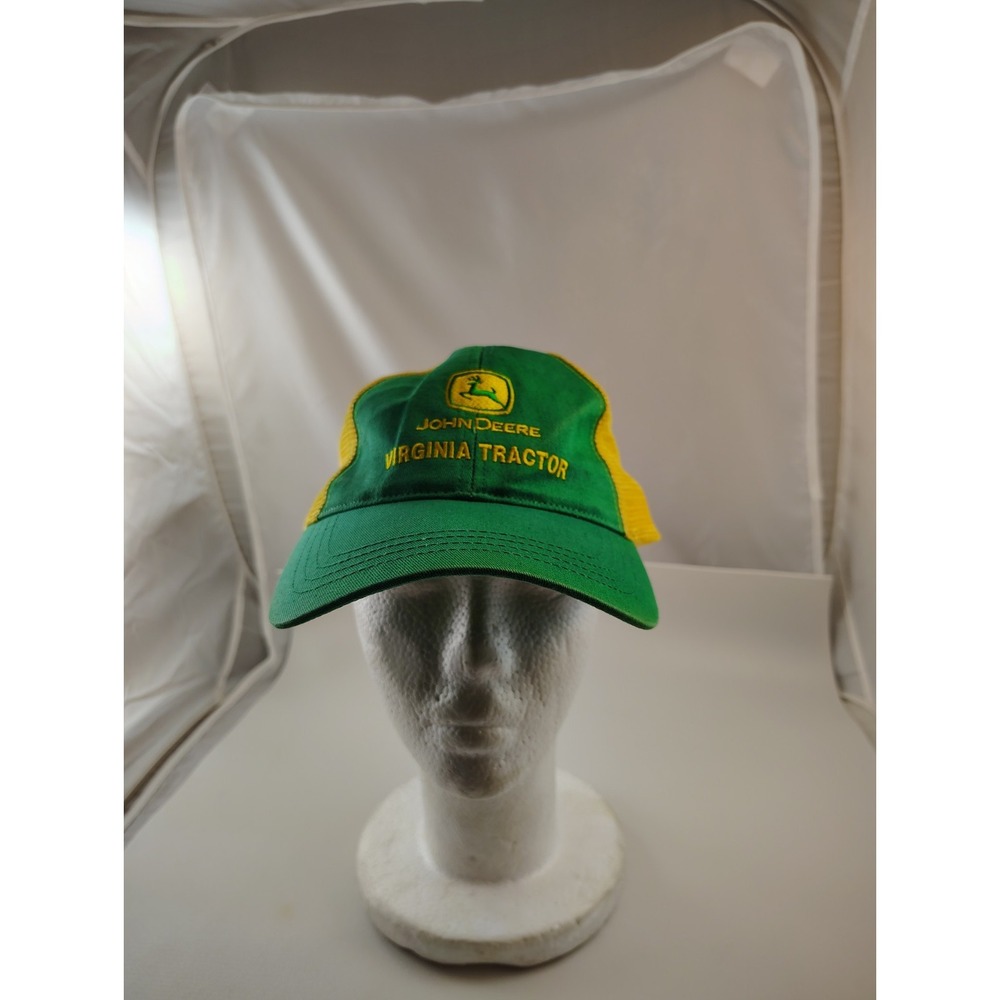 John Deere Green Hat Baseball Cap Yellow Virginia Tractor